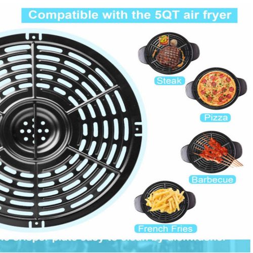 Plaque de remplacement pour friteuse à Air de 2,5 qt ? 4,5 qt, accessoire de remplacement pour friteuse à Air, revêtement antiadhésif, lavable au lave-vaisselle
