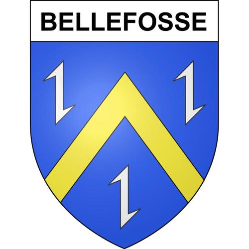 Bellefosse 67 Ville Sticker Blason Écusson Autocollant Adhésif - 4 Cm