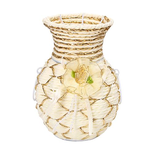 Panier De Fleurs Tissé En Rotin, Facile À Utiliser, Organisateur De Stockage De Jardin Fait À La Main, Décoration De Maison, Artisanat Exquis, Vase De Jardinière Portable
