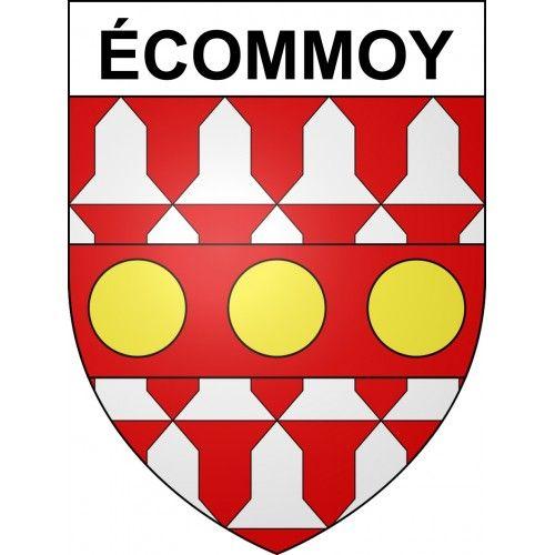 Écommoy 72 Ville Sticker Blason Écusson Autocollant Adhésif - 8 Cm