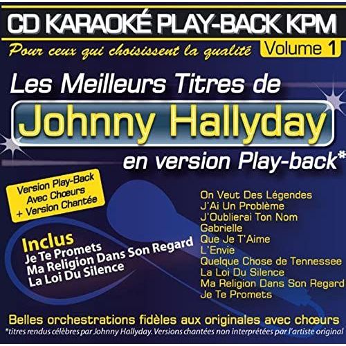 Cd Karaoke Play-Back Kpm Vol.01 "Johnny Hallyday"