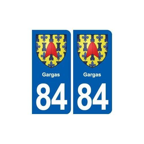 84 Gargas Blason Autocollant Plaque Stickers Ville - Arrondis