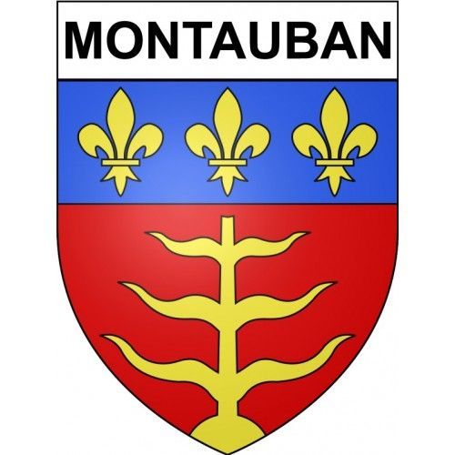 Montauban 82 Ville Stickers Blason Autocollant Adhésif - 8 Cm