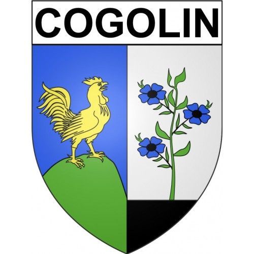 Cogolin 83 Ville Stickers Blason Autocollant Adhésif - 12 Cm