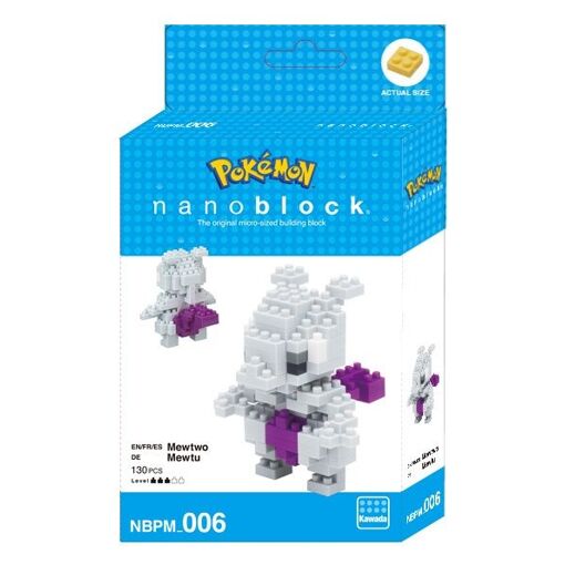 Nanoblock Pokemon Mewtwo Mewtu. Mini Series Nanoblock