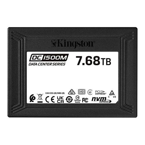 Kingston Data Center DC1500M - SSD - 7.68 To - interne - 2.5" - U.2 PCIe 3.0 x4 (NVMe)