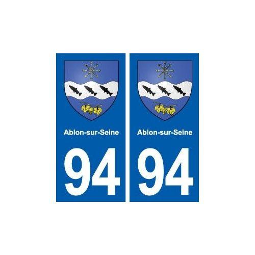 94 Ablon-Sur-Seine Blason Autocollant Plaque Stickers Ville - Droits