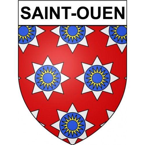 Saint-Ouen 93 Ville Stickers Blason Autocollant Adhésif - 17 Cm