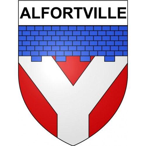 Alfortville 94 Ville Stickers Blason Autocollant Adhésif - 8 Cm