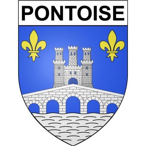 Pontoise 95 Ville Stickers Blason Autocollant Adhésif - 12 Cm