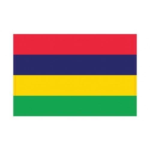 Autocollant Drapeau Mauritius Île Maurice Sticker Flag - 4 Cm