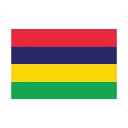 Autocollant Drapeau Mauritius Île Maurice Sticker Flag - 12 Cm