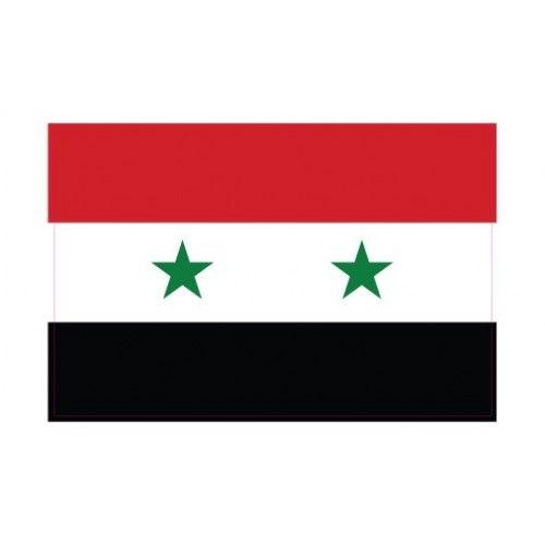 Autocollant Drapeau Syria Syrienne Sticker Flag - 8 Cm