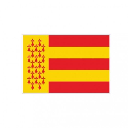 Autocollant Drapeau Pays Bigouden Logo 33 Sticker Flag - 4 Cm