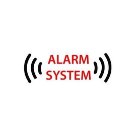 Autocollant Alarme Voiture Sticker Alarm System 16 - 4 Cm