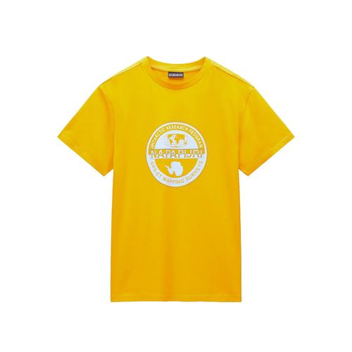 Tee Shirt Manches Courtes Napapijri S-Bollo Ss 2 Orange Marigold Orange