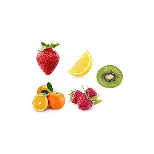 Autocollant Fruit Sticker Cuisine Frigo Fraise Citron Kiwi Framboise Orange Logo 32 - Set 5x