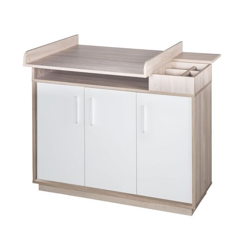 Commode À Langer Roba Olaf - 3 Portes - Blanc - Luna Elm