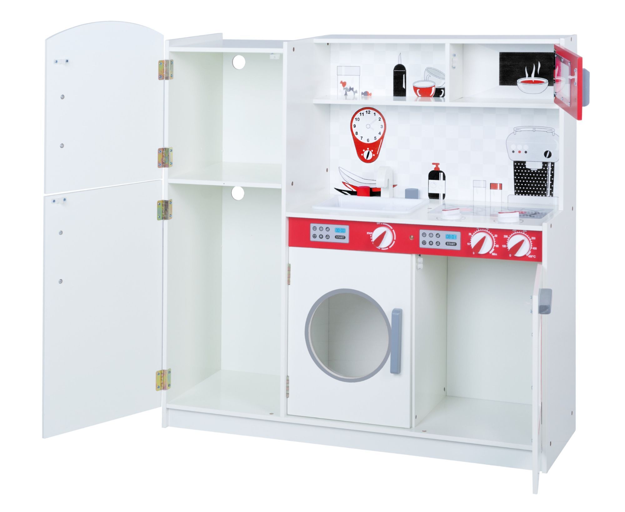 Roba Grande Cuisine Enfant En Bois + Accessoires Vari�s - Bl... - 3