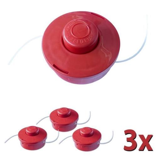 3x Nemaxx FS2 bobine avec jog automatique double cordon de tête coupe de tonte accessoires fil nylon rouleau Bobine de rechange p...
