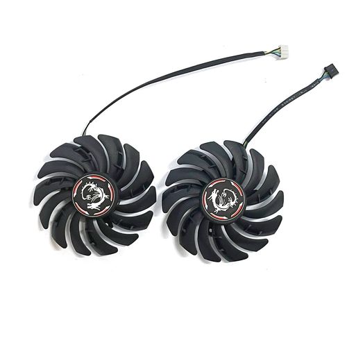Refroidisseur de GPU pour Msi Geforce RTX 2060 Super Gaming X,ventilateur de vidéo,PLD09210S12HH,87mm,DC 12V,0,40 A,4 broches,RTX2060 - Type 2pcs