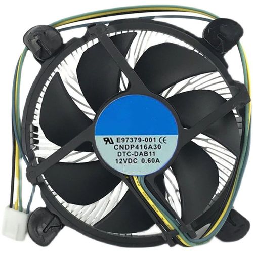 Refroidisseur de processeur avec ventilateur de 90mm,dissipateur thermique en aluminium pour Intel E97379-001 Core i3/i5/i7 Socket LGA1150/1155/1156 4Pin E97379-003 - Type E97379-001