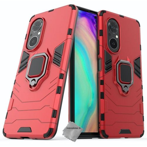 Housse Etui Coque Rigide Anti Choc Pour Huawei Honor 50 Se / Nova 9 Se + Verre Trempe - Rouge