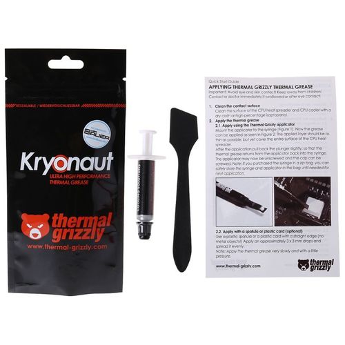 Thermique Grizzly Kryonaut 1g Pâte Thermique Haute Performance pour Refroidir CPU GPU Processeurs Cartes Graphiques Dissipateurs #A