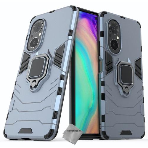 Housse Etui Coque Rigide Anti Choc Pour Huawei Honor 50 Se / Nova 9 Se + Verre Trempe - Bleu Fonce