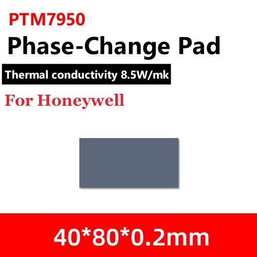 Coussin de refroidissement dissipateur thermique pour Honeywell PTM7950,8.5W/mK CPU,pâte VELthermique,patch léger pour ordinateur portable,GPU CPU - Type 40x80mm