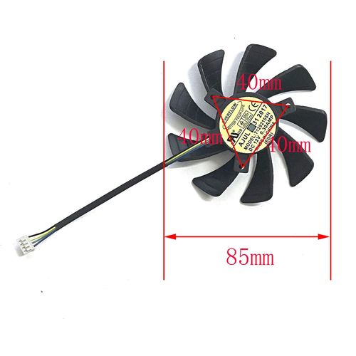 Ventilateur de remplacement pour dissipateur thermique,T129215SH Income 92S2U 4PIN 85MM ZOTAC GTX 1060 960 950 GTX1060 3GB ITX Mini bearling Card Tick Fan - Type T129215SH