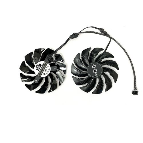 Ventilateur de refroidissement pour carte vidéo gigabyte GTX,88mm,T129215SU,PLD09210S12HH,1650,1660,1660,Ti Super RTX,2060 - Type black 2-Fan PLD