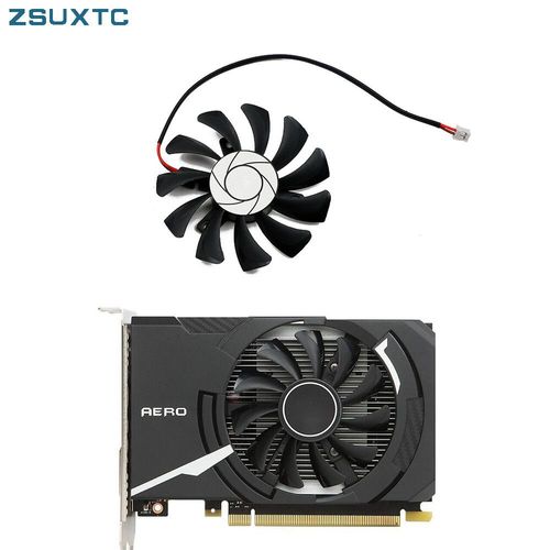 75MM 2Pin HA8010H12F-Z GTX 1030 Ventilateur Pour gelée Geforce GTX execute Ti 750 N740 GTX730 GTX740 R7 250 Carte Graphique De Refroidissement