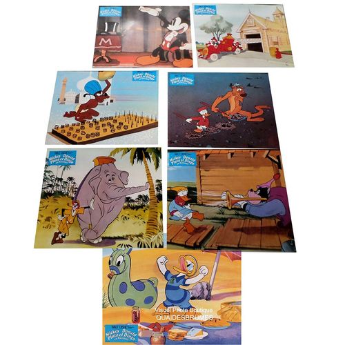 Mickey, Donald, Pluto Et Dingo En Vacances (Let's Relax) : Jeux A+B De 12 Photos D'exploitation Cinématographique - Format 24x30 Cm - De Walt Disney - 1974