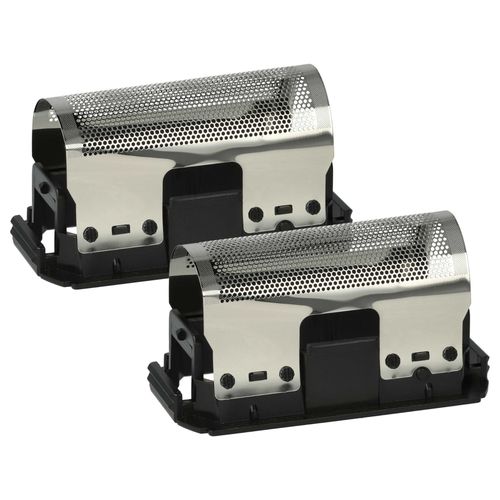 vhbw 2x Grille compatible avec Braun Synchron 5235, 5265, 5266, 5533, 5212, 5213, 5211 rasoir électrique + cadre, noir/argenté