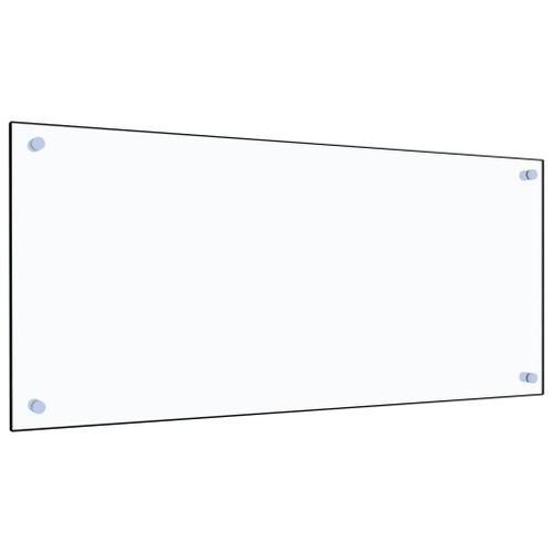 Vidaxl Dosseret De Cuisine Transparent 90 X 40 Cm Verre Trempé