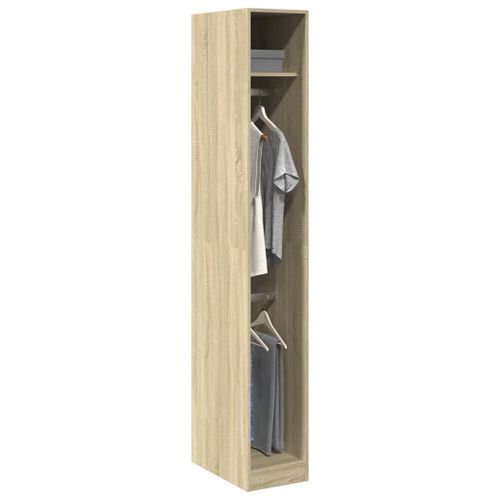 Vidaxl Garde-Robe Chêne Sonoma 30x50x200 Cm Bois D'ingénierie