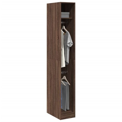 Vidaxl Garde-Robe Chêne Marron 30x50x200 Cm Bois D'ingénierie