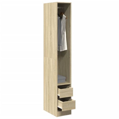 Vidaxl Garde-Robe Chêne Sonoma 30x50x200 Cm Bois D'ingénierie