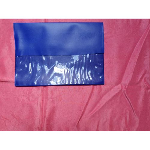 Pochette plastique bleu