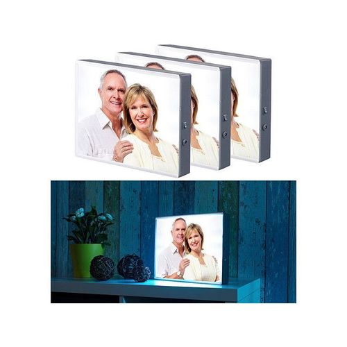 Set de 3 boîte d'affichage lumineuses pour films transparents et feuilles A4