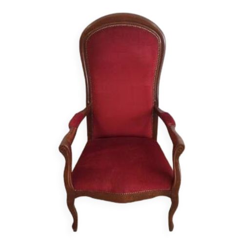 Fauteuil Voltaire Rouge Rouge
