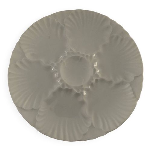 Assiette  Huitres Blanc