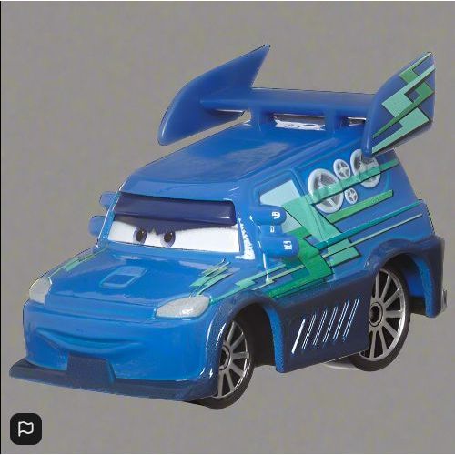 Disney Pixar Cars 1:55 Dj With Flames Diecast Vehicle