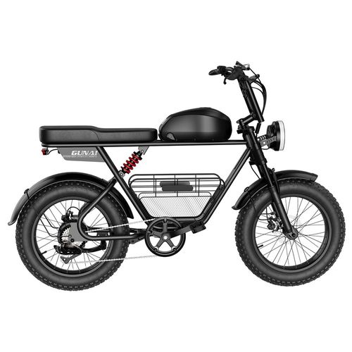 Vélo Électrique Gunai T, Moteur 1000 W, Batterie 48 V 21 Ah, Pneus Larges 20 X 4,0 Pouces, Vitesse Maximale 60 Km/H, Autonomie Maximale 120 Km, Frein À Disque Hydraulique,Shimano 7 Vitesses