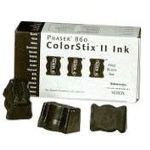 Xerox ColorStix II - Encres solides - 3 x noir - pour Phaser 860, 860B, 860DP, 860DX, 860N