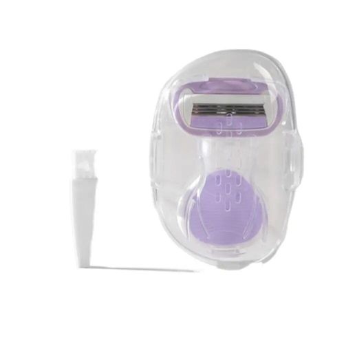 Épilateur Facial Sûr Pour Femme Avec Boîte De Rangement,Rasoir Lisse,Mini Rasoir Bikini,Machine Confortable,Rentabilité,Bande De Vera - Type 01white Purple