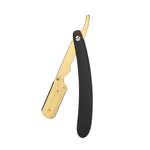 Support De Rasoir Manuel En Acier Inoxydable Pour Hommes,Rasoir De Barbier Pliant,Rasoir Pour Le Visage,À L'ancienne - Type Black