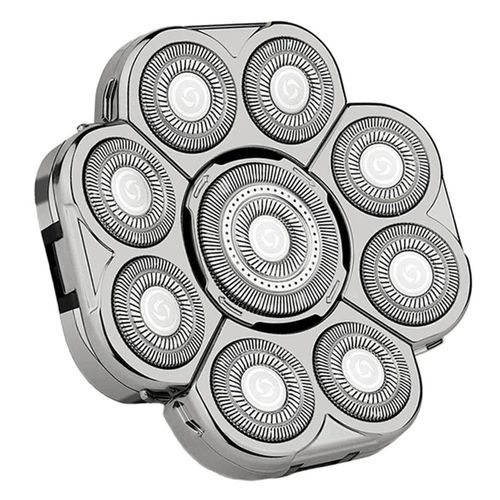 Lame de qualité 3/4/5/6/7/8/9D,tête flottante,rasoir électrique étanche en acier inoxydable pour hommes,lame de rechange pour rasoir - Type 9 knife head Silver