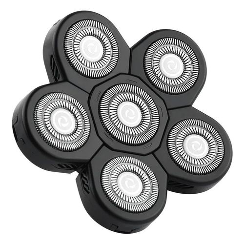 Lame de qualité 3/4/5/6/7/8/9D,tête flottante,rasoir électrique étanche en acier inoxydable pour hommes,lame de rechange pour rasoir - Type 6 knife head Black #B